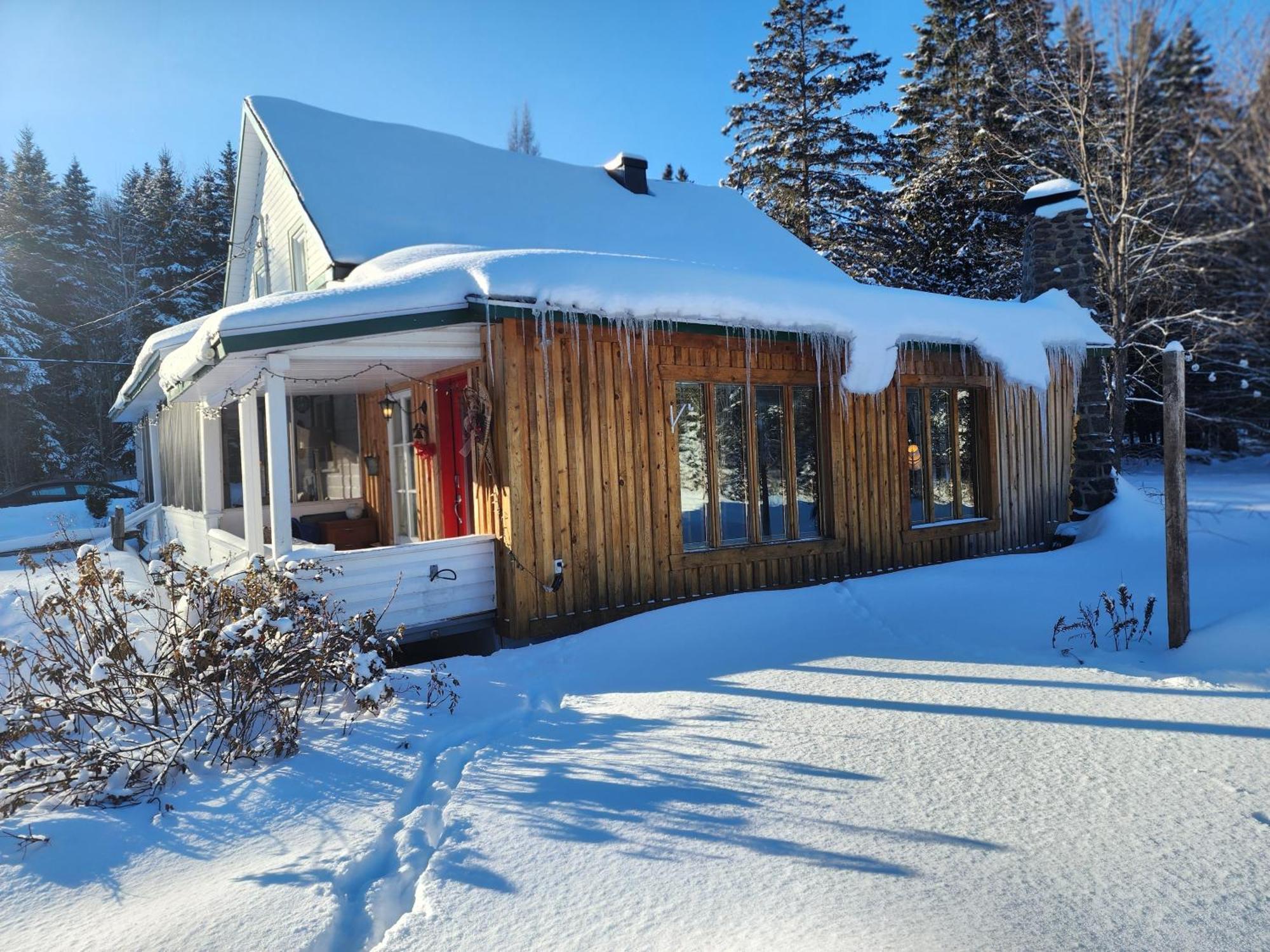Chalets Nabu La Sacacomie - Riviere - Billard Saint-Alexis-des-Monts Exteriör bild