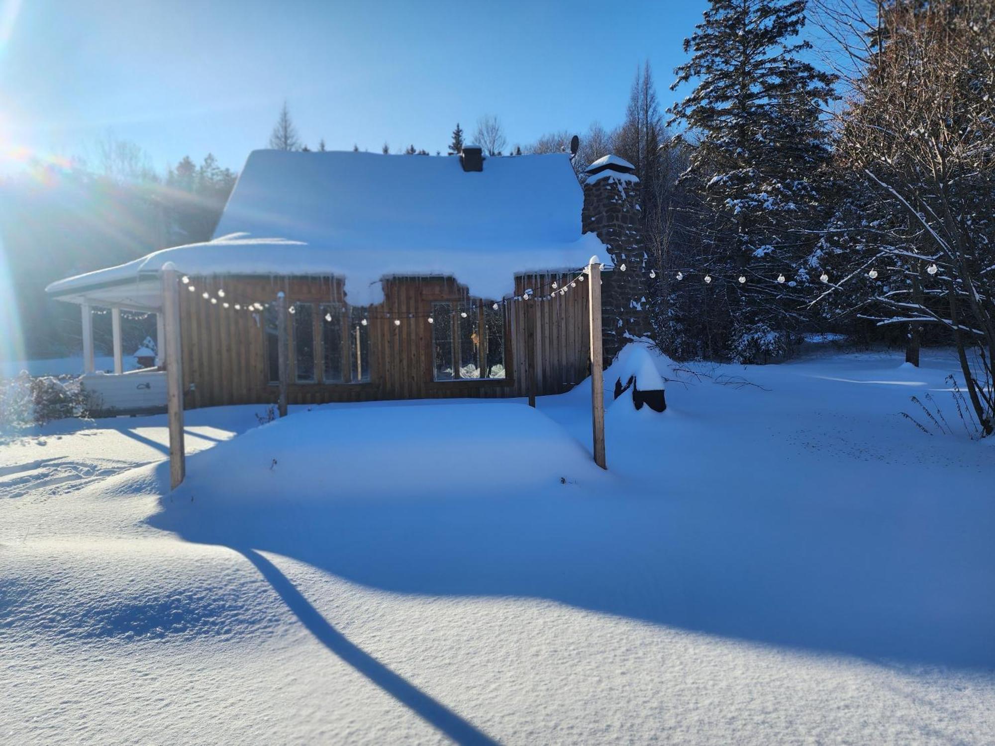 Chalets Nabu La Sacacomie - Riviere - Billard Saint-Alexis-des-Monts Exteriör bild